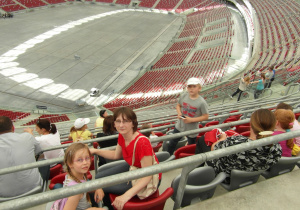 Uczestnicy wycieczki na Stadionie Narodowym 1