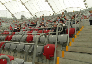 Uczestnicy wycieczki na Stadionie Narodowym 2